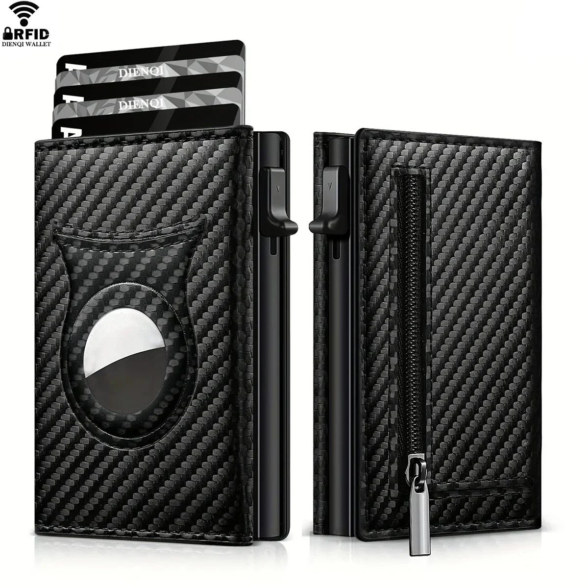 Rfid Credit Card Holder Men Wallets Luxury Brand Clutch Bag Wallet for Apple Airtag Bank Cardholder Air Tag Minimalist Wallet