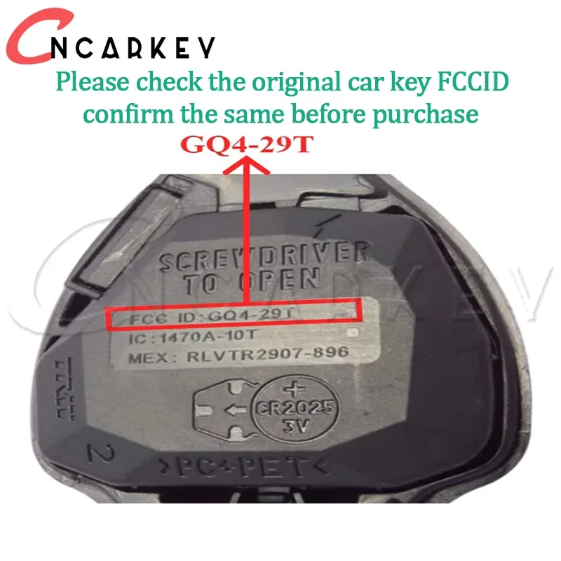 GQ4-29T مفتاح بعيد لتويوتا كورولا فينزا 2010 2011 2012 2013 2014 2015 315Mhz المستجيب 314Mhz 4D 67 G رقاقة السيارات فوب