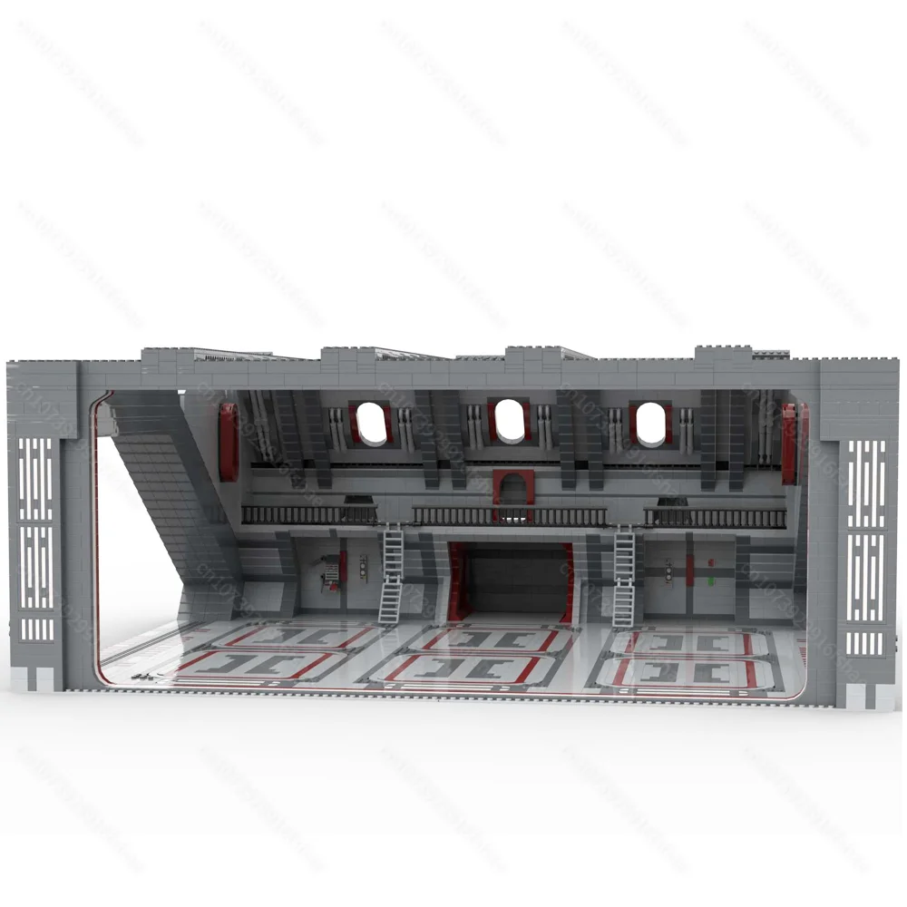 NEW Famous star Movie LA spaceships Venator Hangar model DIY creative ideas AT Child Toy Birthday Gift Building Blocks MOC-75309