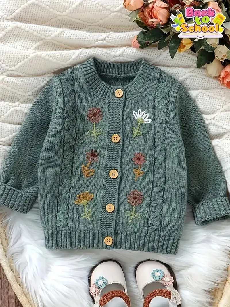 الفتيات البلوزات الخريف الشتاء 2025 الأطفال الصوفية جيرسي معاطف بلايز للطفل فتاة ملابس الاطفال محبوك ملابس خارجية وتتسابق 4 5 6Y #1