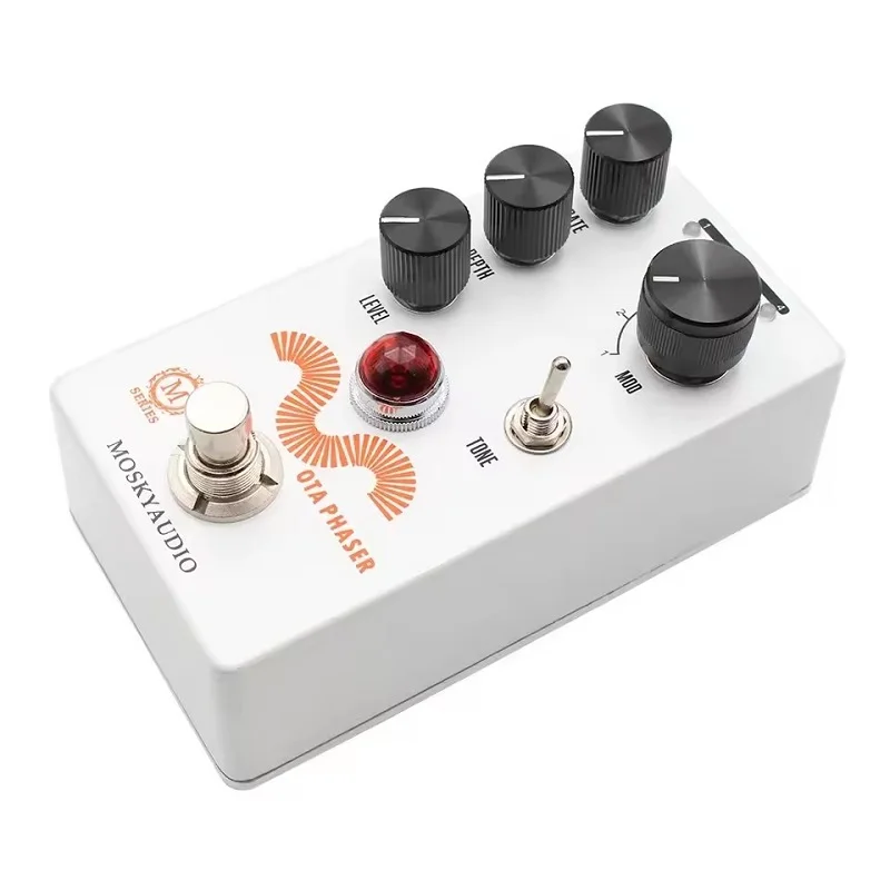 MOSKY OTA Phaser Guitar Pedal 4-Mode Selection, Rate/depth/level Controls, True Bypass for Studio & Stage