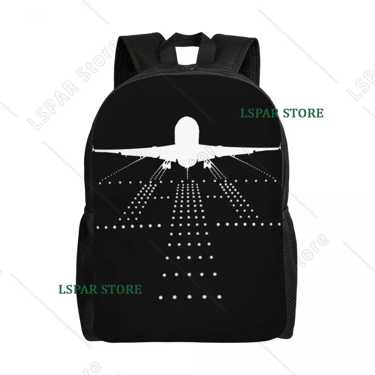 Custom Airplane Aviation Pilot Backpack for Women Men Water Resistant College School Plane Aviator Gift Bag Print Bookbags