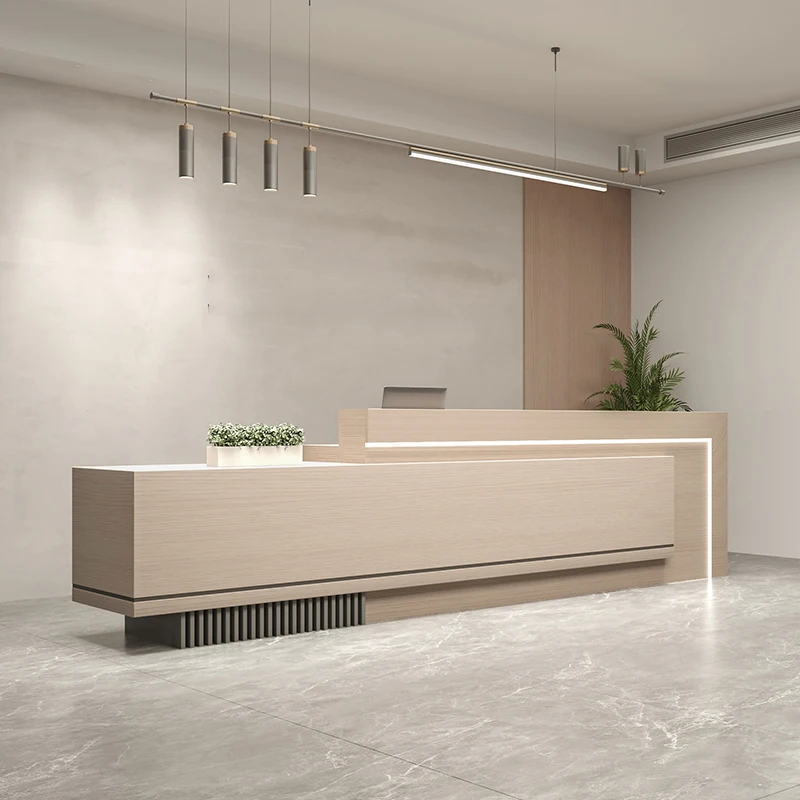 Reception Desk Luxury Cheap Home Counter Beauty Salon Storage Hairdressing Help Professional Office Furniture Kassentisch Modern