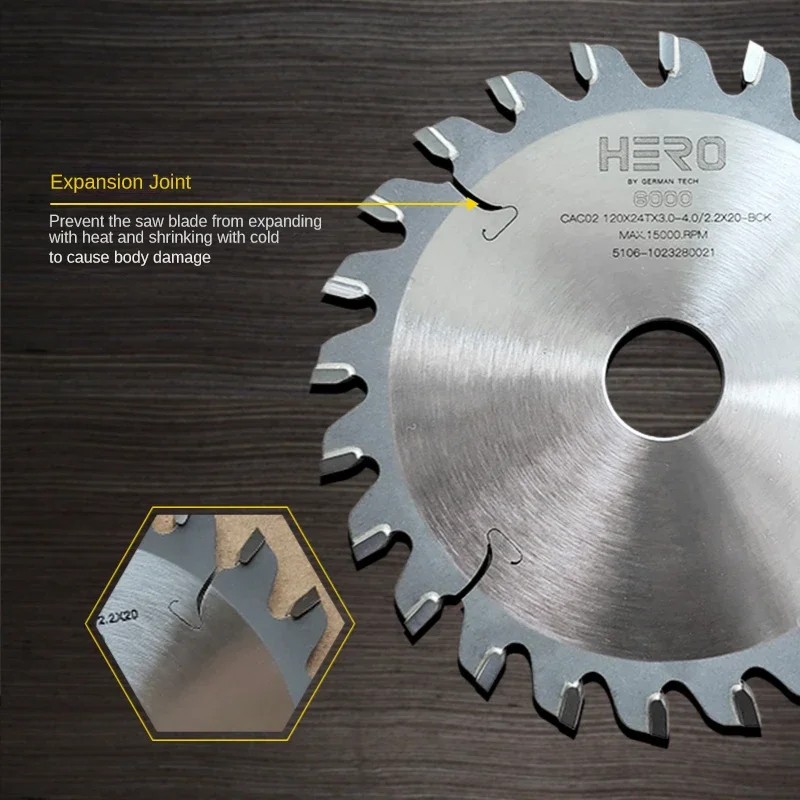 Carbide Saw Blades for Woodworking Push Table Saw and Precision Cutting Board Saw, 120mm Circular Saw Blades for Cutting Board