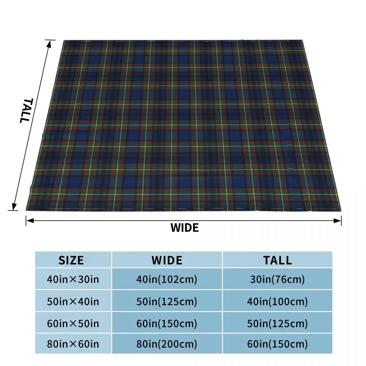 Clan Gillies Tartan Throw Blanket fluffy Shaggy Tourist wednesday Blankets