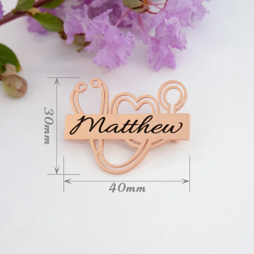 Various Styles Of Medical Stainless Steel Carved Brooches, Tooth Brooches, Used As Gifts For Doctors Nurses And Medical Students view 5