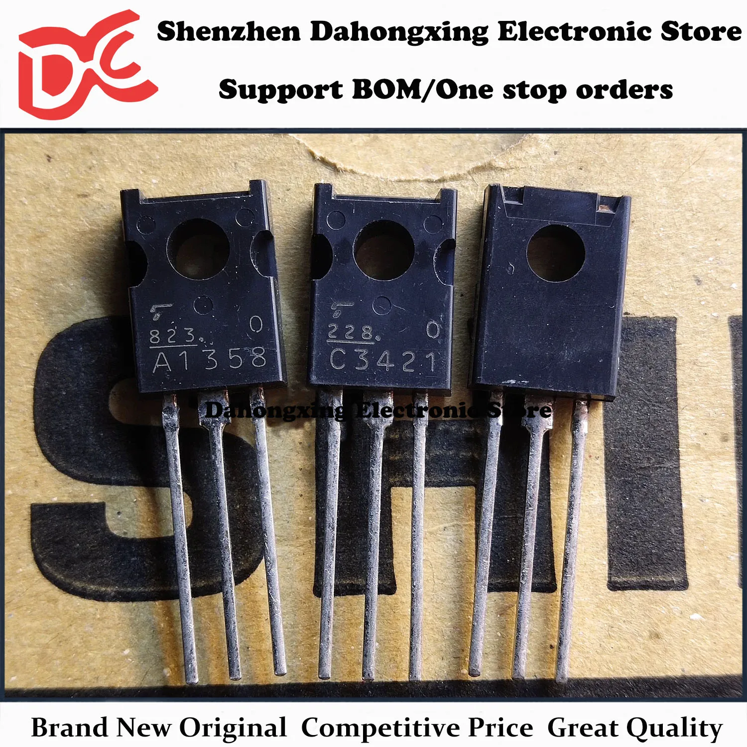 

New Original 10Pairs 2SA1358 A1358 + 2SC3421 C3421 TO-126 Audio Amplifier Transistor Electronic Components Great Quality