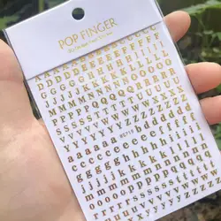 1pc Letters Scrapbooking Stickers, Alphabet Nail Stickers Small Tiny Letter Self-Adhesive Nail Decals for Women Nail Art ,Phone