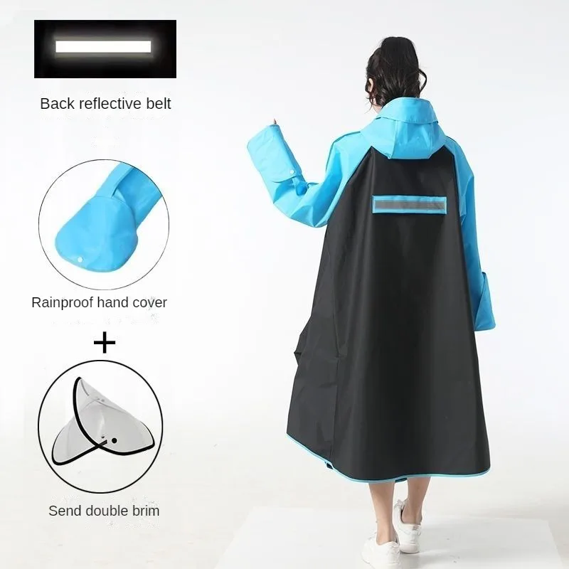 النساء المطر مقاوم للماء السائق غطاء المطر المتكاملة معطف واق من المطر دراجة معطف واق من المطر امرأة المرأة معاطف المطر 2023 معطف الرجال