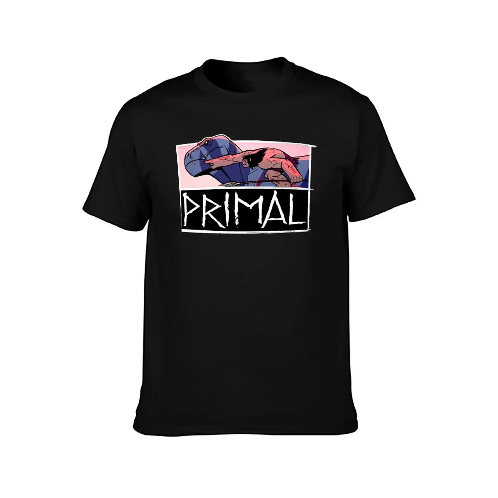Primal Classic T-Shirt Basic Simple Casual Short Sleeve Tee T-Shirt
