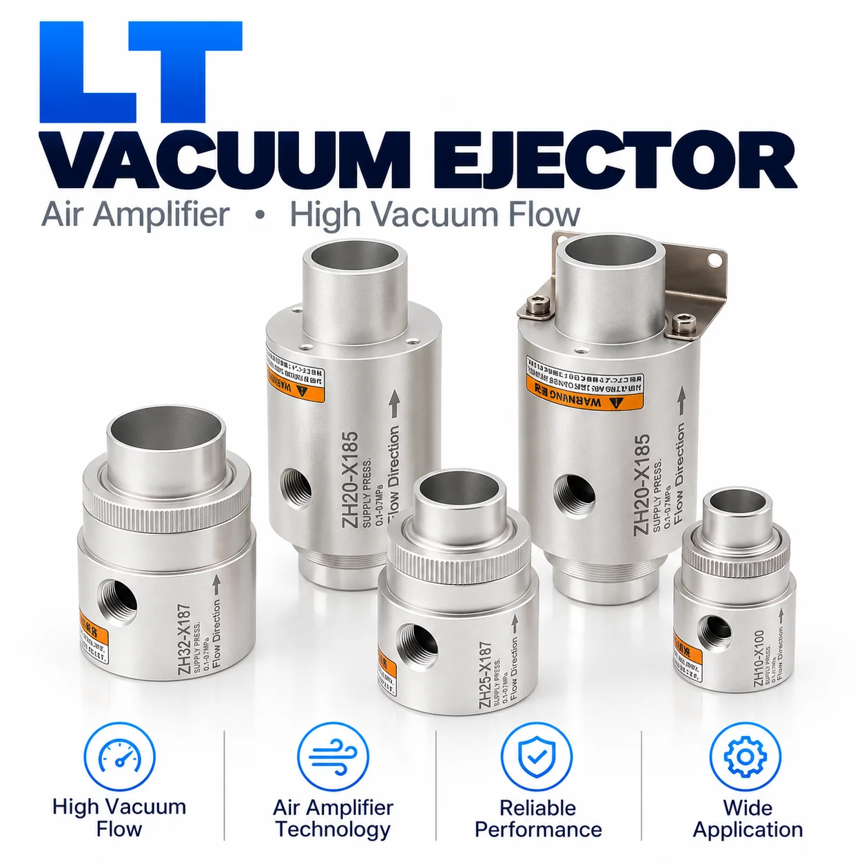LT32A Pneumatic Vacuum Conveyor Generator Air Amplifier ZH10 Pneumatic Feeding Machine Vacuum Generator for Powder Granules