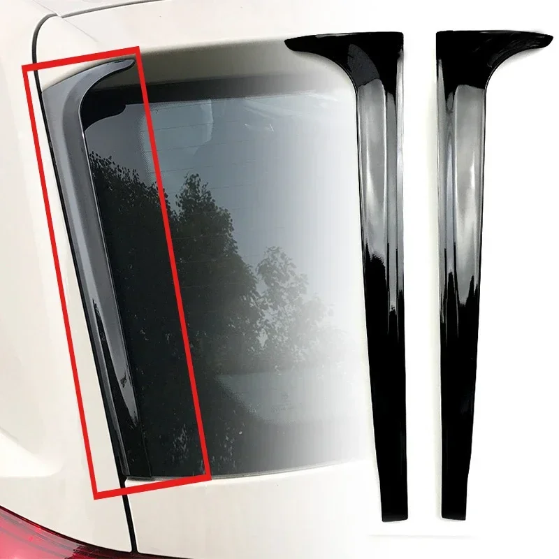 

1 Pair Car Rear Window Side Spoiler Wing Trim Stickers Accessories Auto Exterior Styling Decor For VW Polo MK6 2018 2019 2020