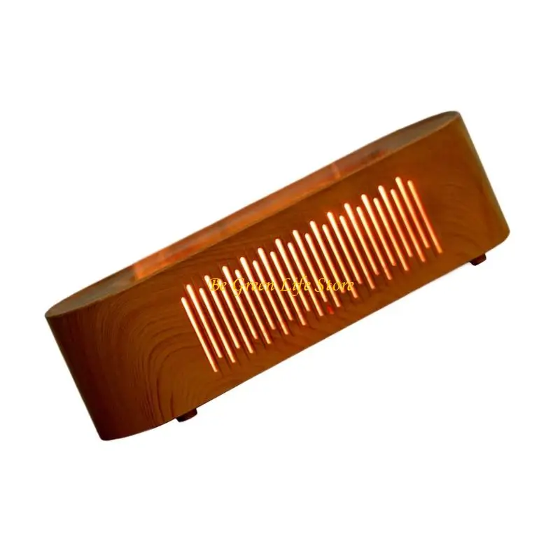 M7DF Flama simulada umidificador névoa fresca com 6 coloras chamas luz colorida difusor ar