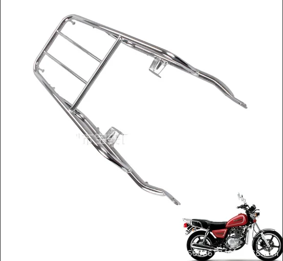 EU quality Motorcycle Shelf Rear Shelf Rear Tailstock Rear Box Rack Thickened Becker Pipe Rack Luggage Rack FOR GN125 Hj125-8