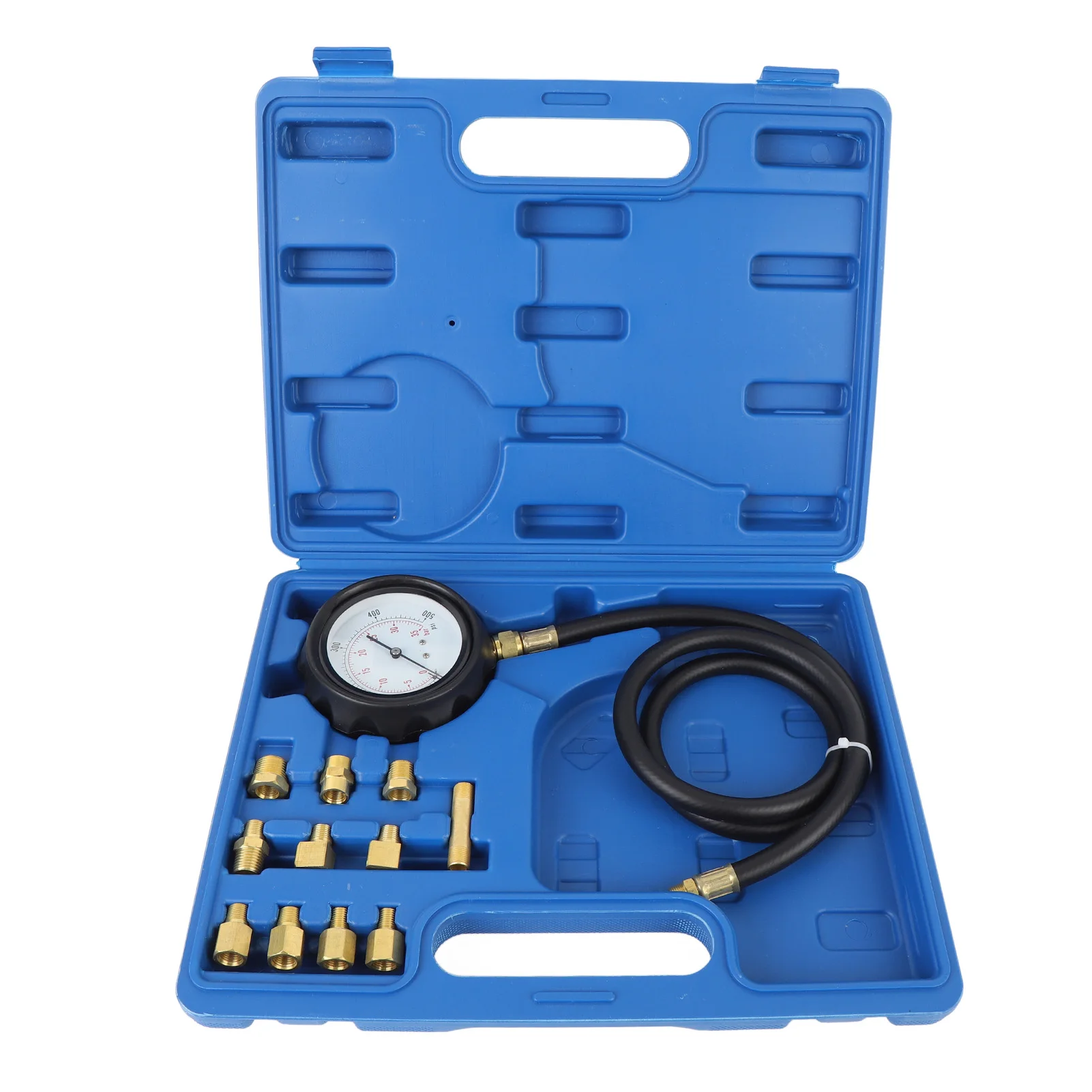 12Pcs Car Engine Oil Pressure Gauge 0 to 500psi Transmission Fluid Tester Tool Kit Automatic Gearbox Pressure Meter
