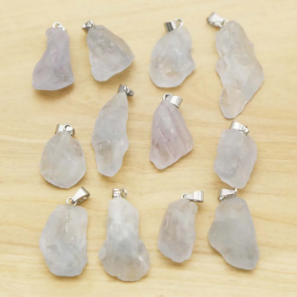 New Natural Stone Ore Irregular Blue Crystal Necklace Earrings Pendant Bracelet Jewelry Accessories Wholesale24Pcs Free Shipping