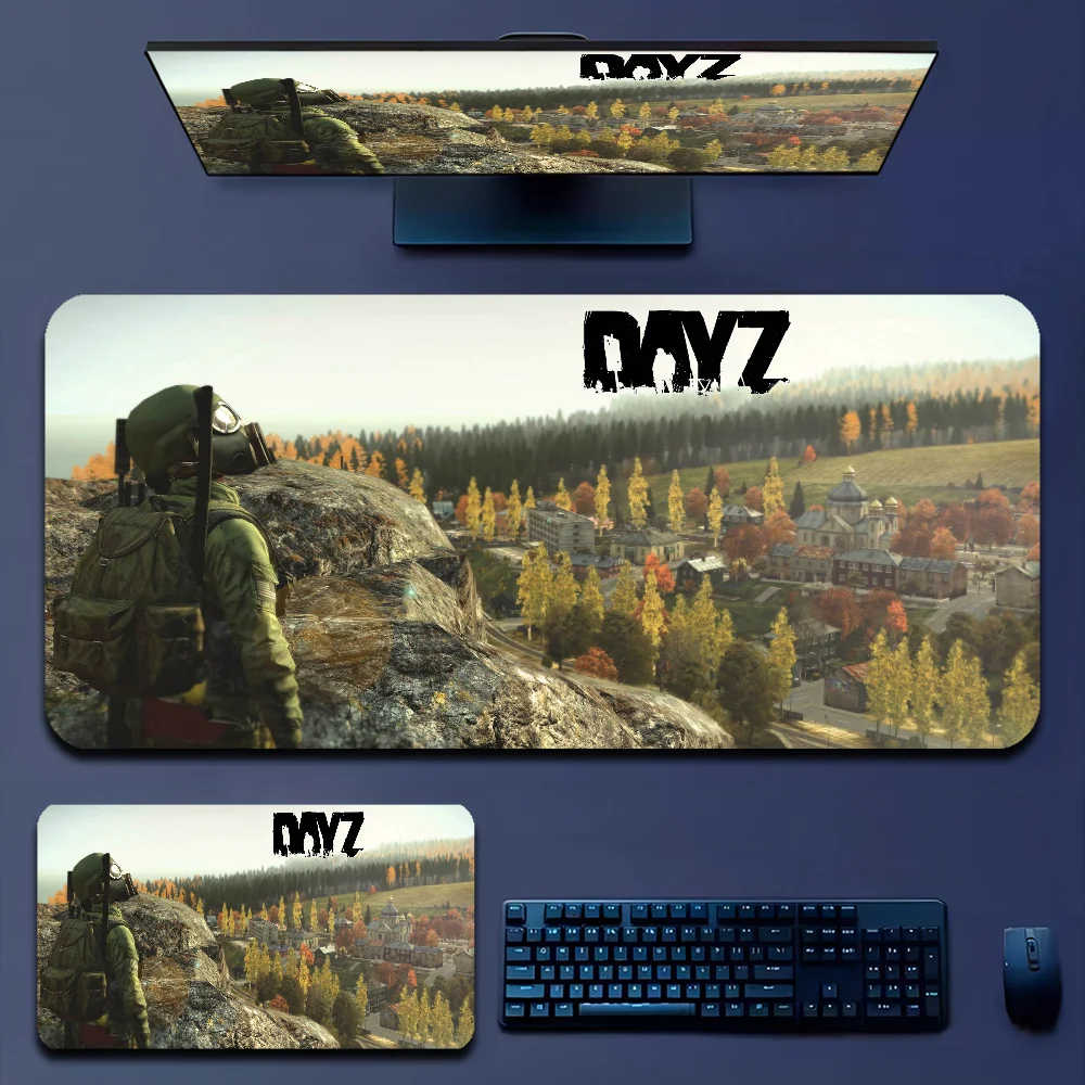 Game D-DayZ Cool Floor Mat 80x30cm XL Lockedge Office Computer Desk Mat Table Keyboard Big Mouse Pad Laptop Cushion Non-slip