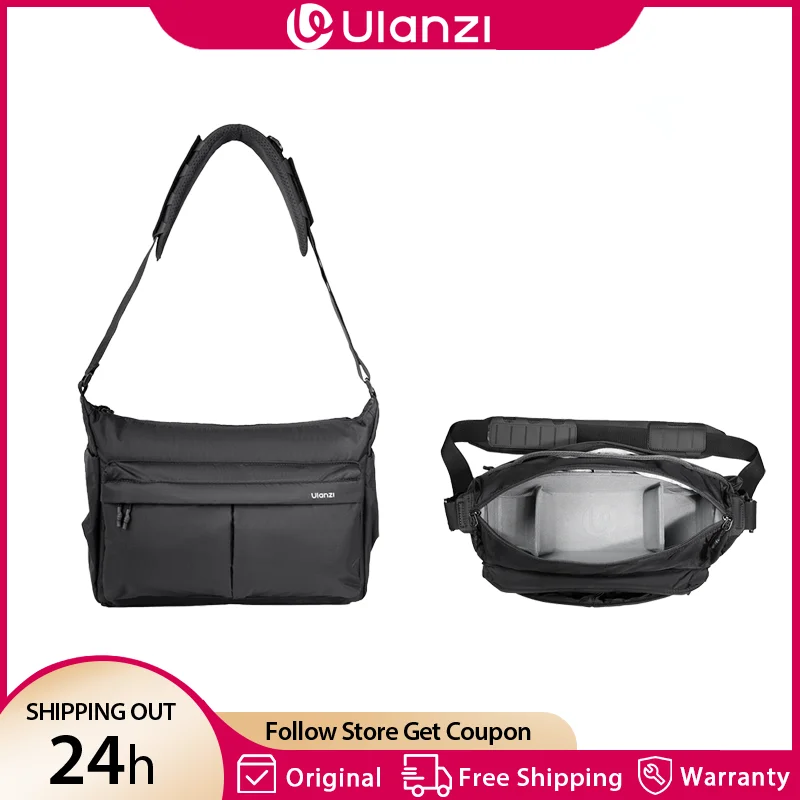 Ulanzi U023 13L Urban Daily Shoulder Bag for Canon Nikon Sony Camera DSLR Smartphone Lens Photography Camera Bag for Outdoor
