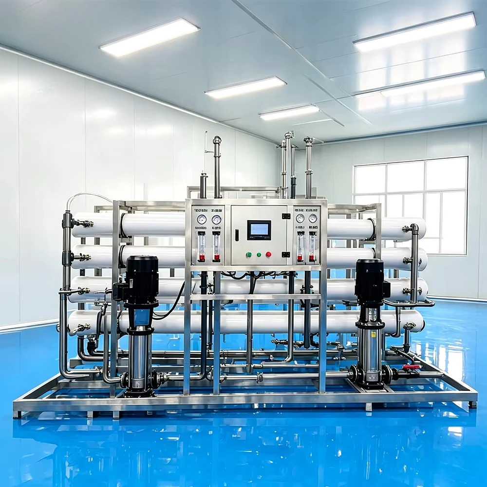 Double Stage Reverse Osmosis Water Purifier High Desalination Rate Custom Efficiency for Commercial Water Works