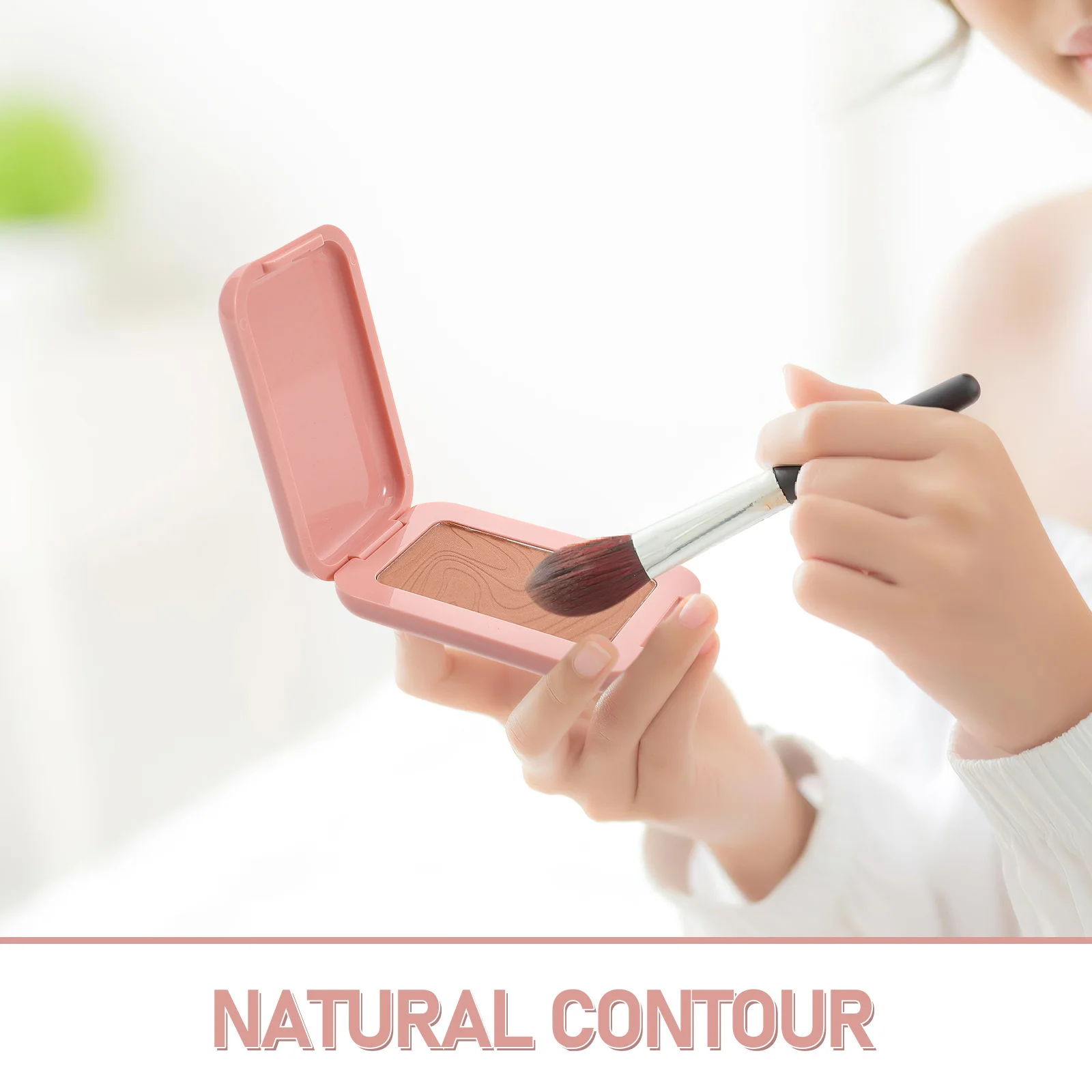 Polvere abbronzante naturale Costruibile per modellare il viso Tavolozza di fard per contorni con finitura morbida opaca a lunga durata Leggera Altamente