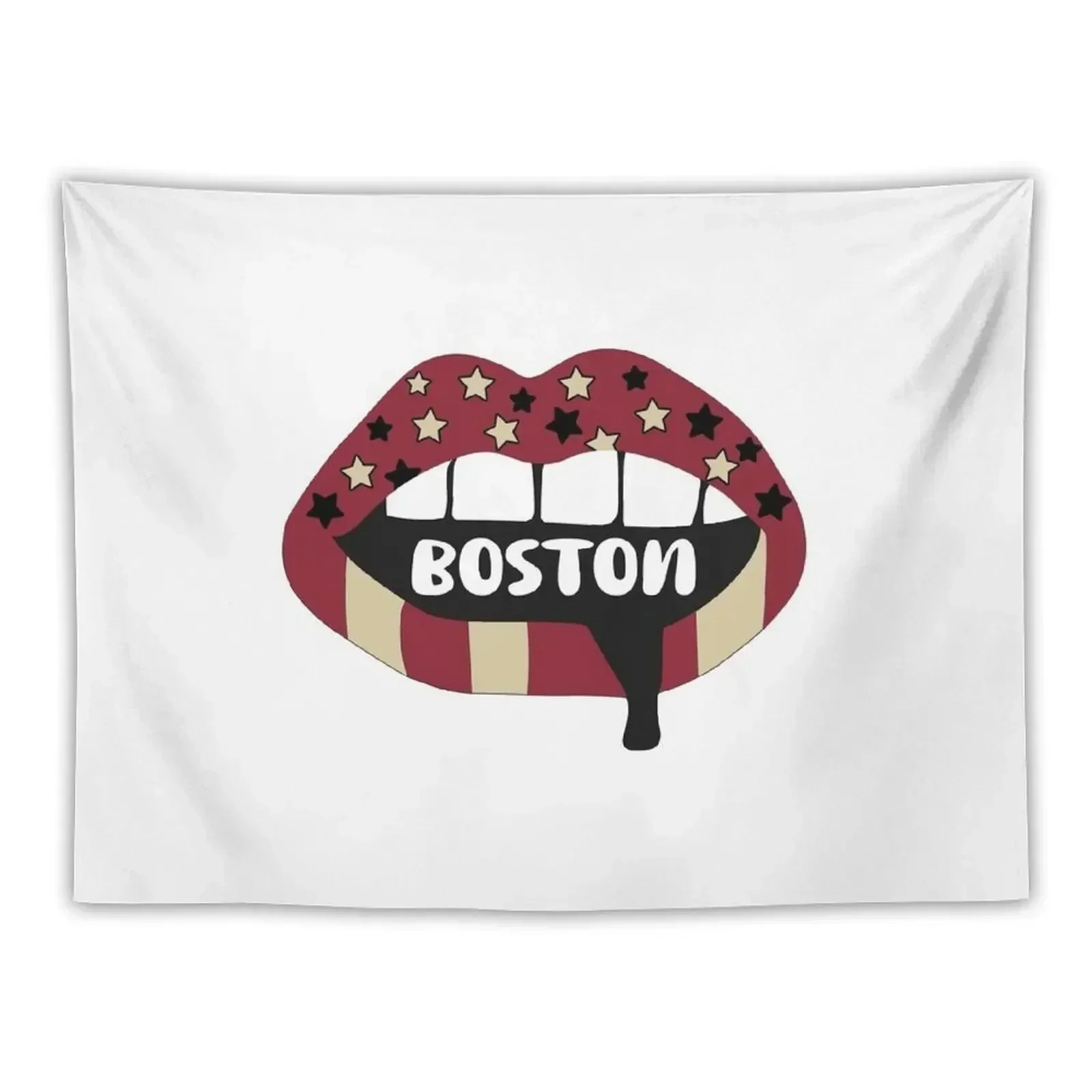 Boston Lips Tapestry House Decorations Anime Decor Wall Decor Tapestry