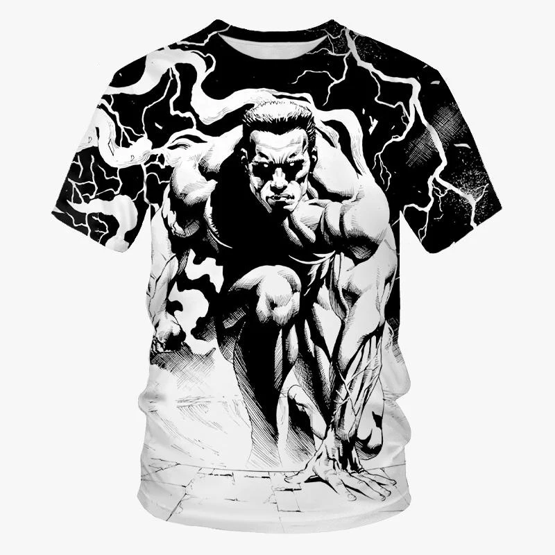 خمر 66 الطريق تي شيرت للرجال ثلاثية الأبعاد مطبوعة السائق موتور الرجال تي شيرت المتضخم تي شيرت الطريق 66 سباق قصيرة الأكمام Camiseta #4