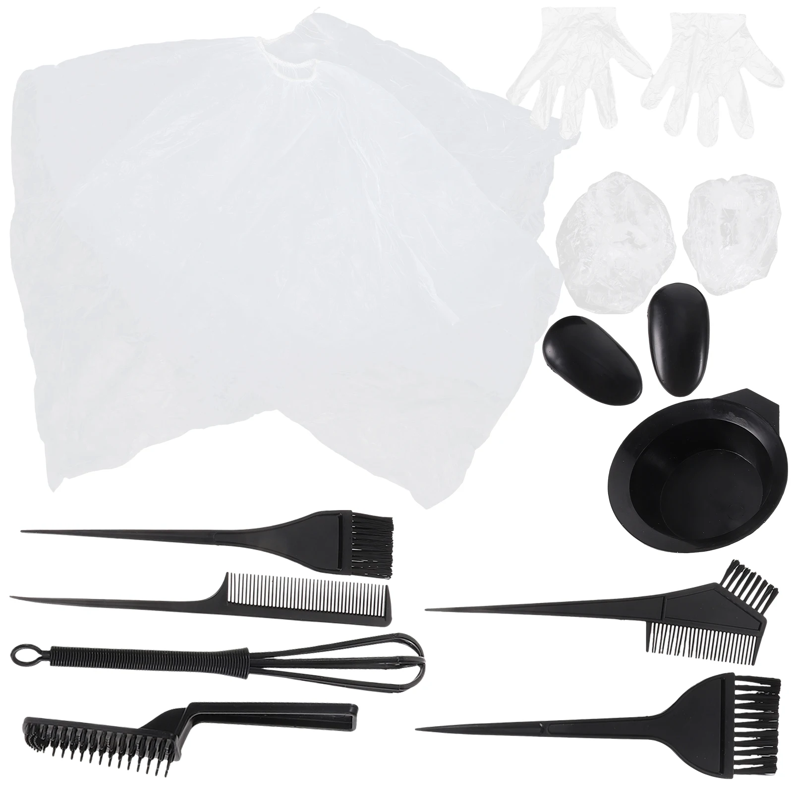 

1 set Professional Hair Dyeing Kit Odorless Premium Plastic Large Mixing Bowl Comfortable Bristle Brushes Salon Home Use