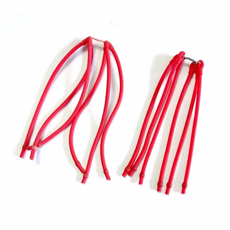6-strand Tubular Natural Latex Slingshot Bands High Elasticity Replacement Accessories for Outdoor Target Practice