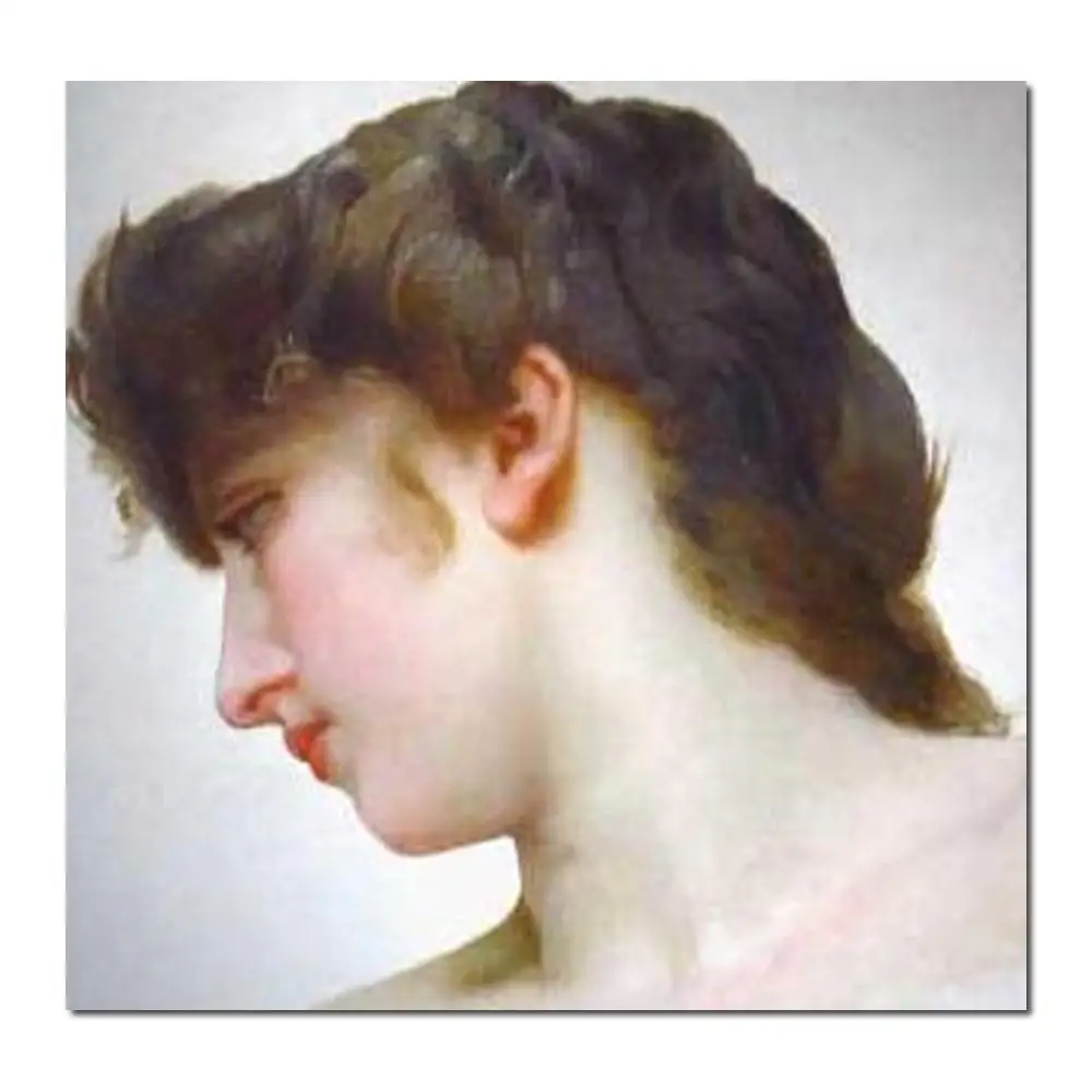 

Portrait Woman painting William Adolphe Bouguereau Head Study of Female Face Blonde handmade canvas art High quality