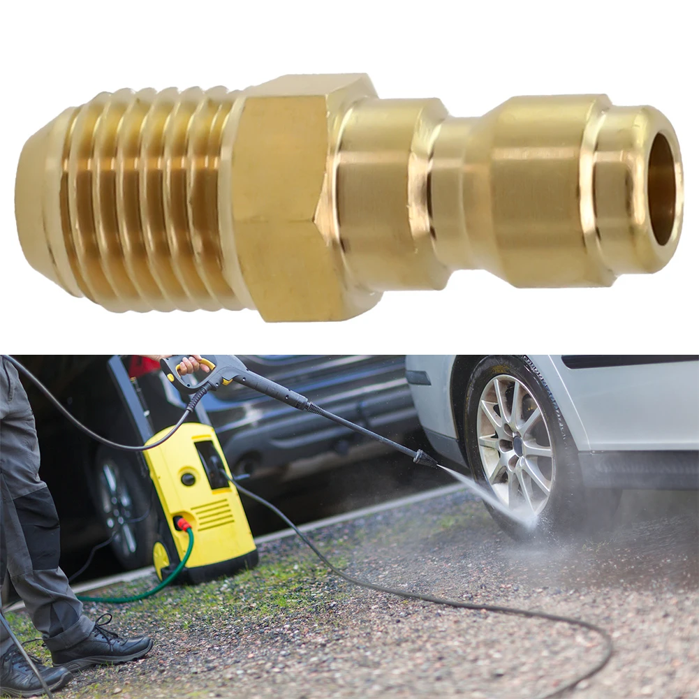 Stainless/Brass Quick Adapter for High Pressure Washer & Hose Perfect for Garden Hoses and RVs Various Thread Sizes