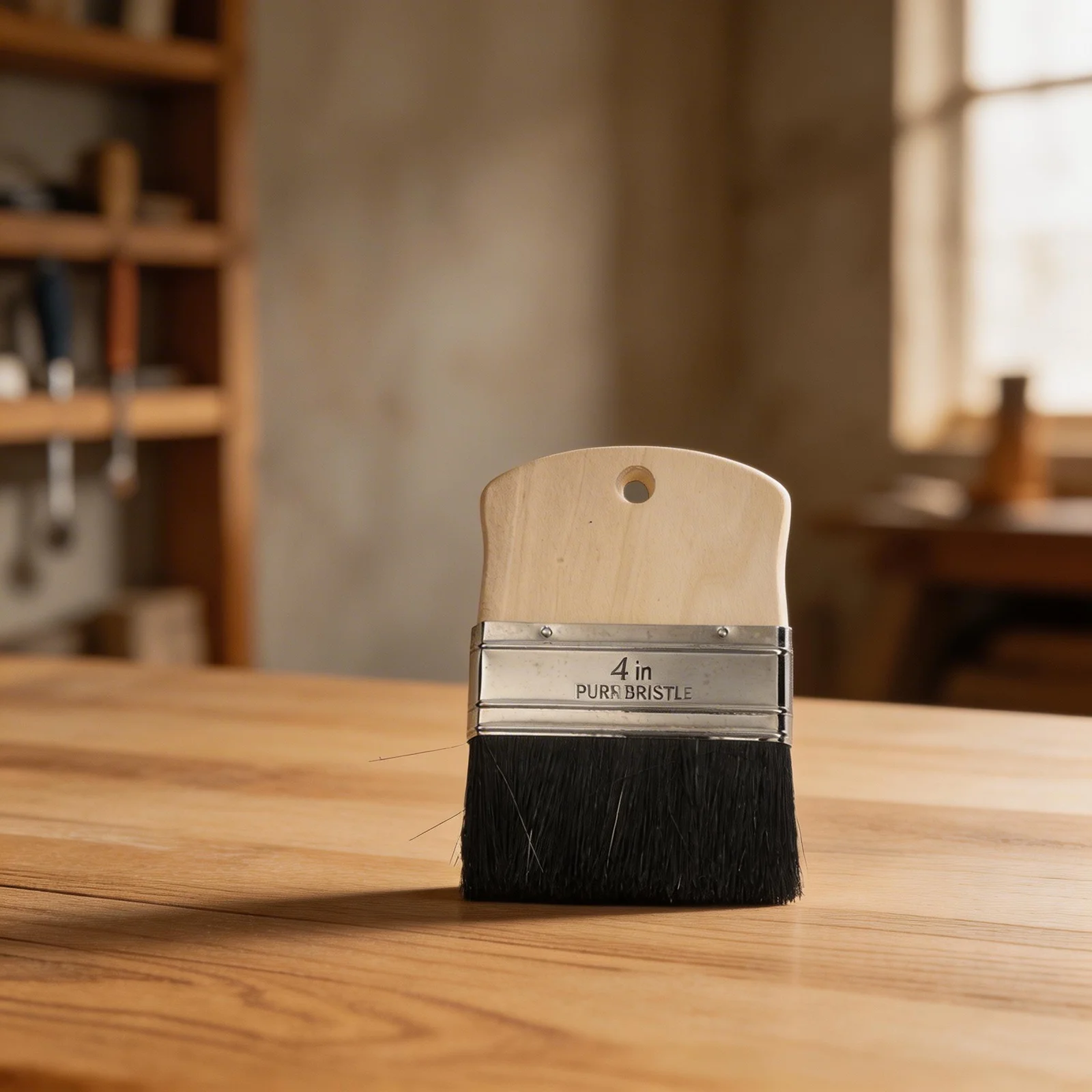 Artist Brush Flat Brush For Mural Painting for birch Wood Handle Double Pressure Welded Collar As Shown In The Figure