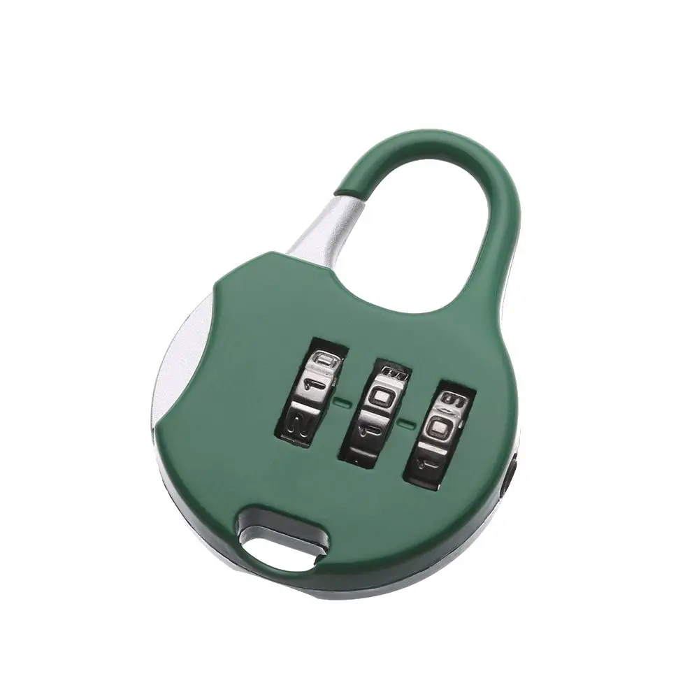 1pcs Mini Metal Outdoor Combination Code Gym Diary Protector Luggage Security Tool Password Lock Padlock 3 Digit Dial