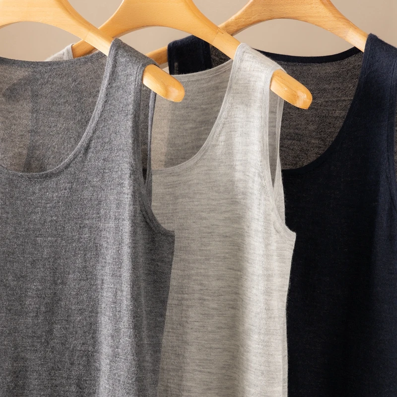 

00% Camere Svel round Ne Knitted Vest Women's Loose Fit Casual Wear All Seasons Camere Wrap around Ne Design