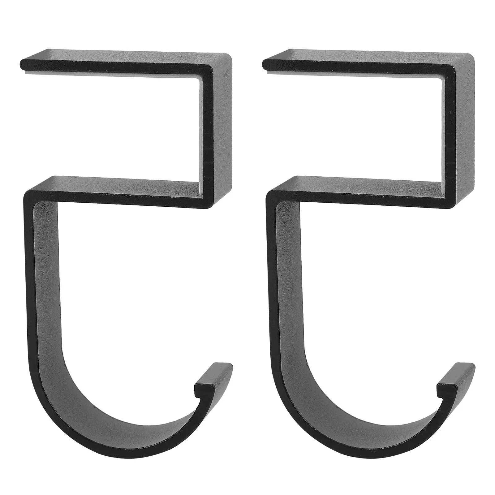 2Pcs Hanging Hooks No Drill Table Side Hooks Desk Clamp Bag Holder Office Organizer Space Saving Purse Handbag Scarf Hangers