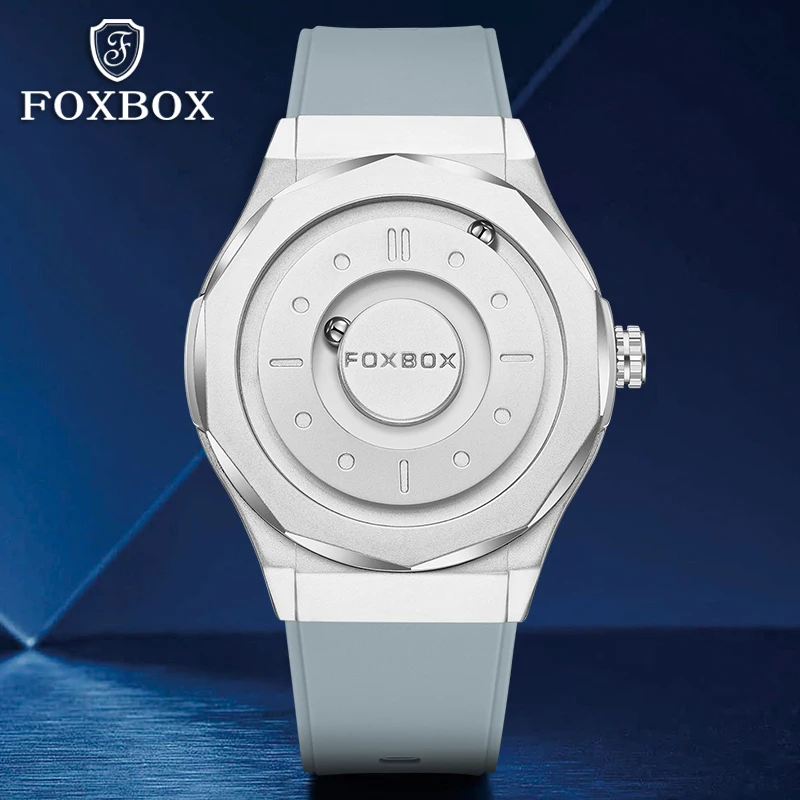 FOXBOX 2026 Luxury Watches Men Creative Scrolling Beads Quartz Wristwatch LIGE Fashion Waterproof Steel Mens Watch Reloj Hombre