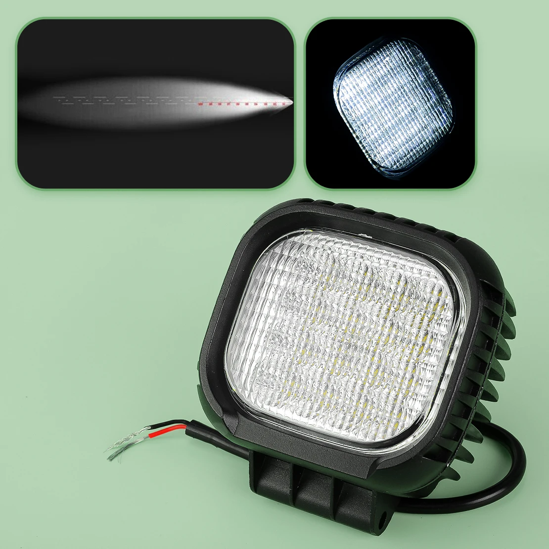 

Universal Rectangle LED Flood Beam Working Driving Light Bar for Car Truck Offroads ATV SUV Boat Bus Marine Excavator Pickup 48W
