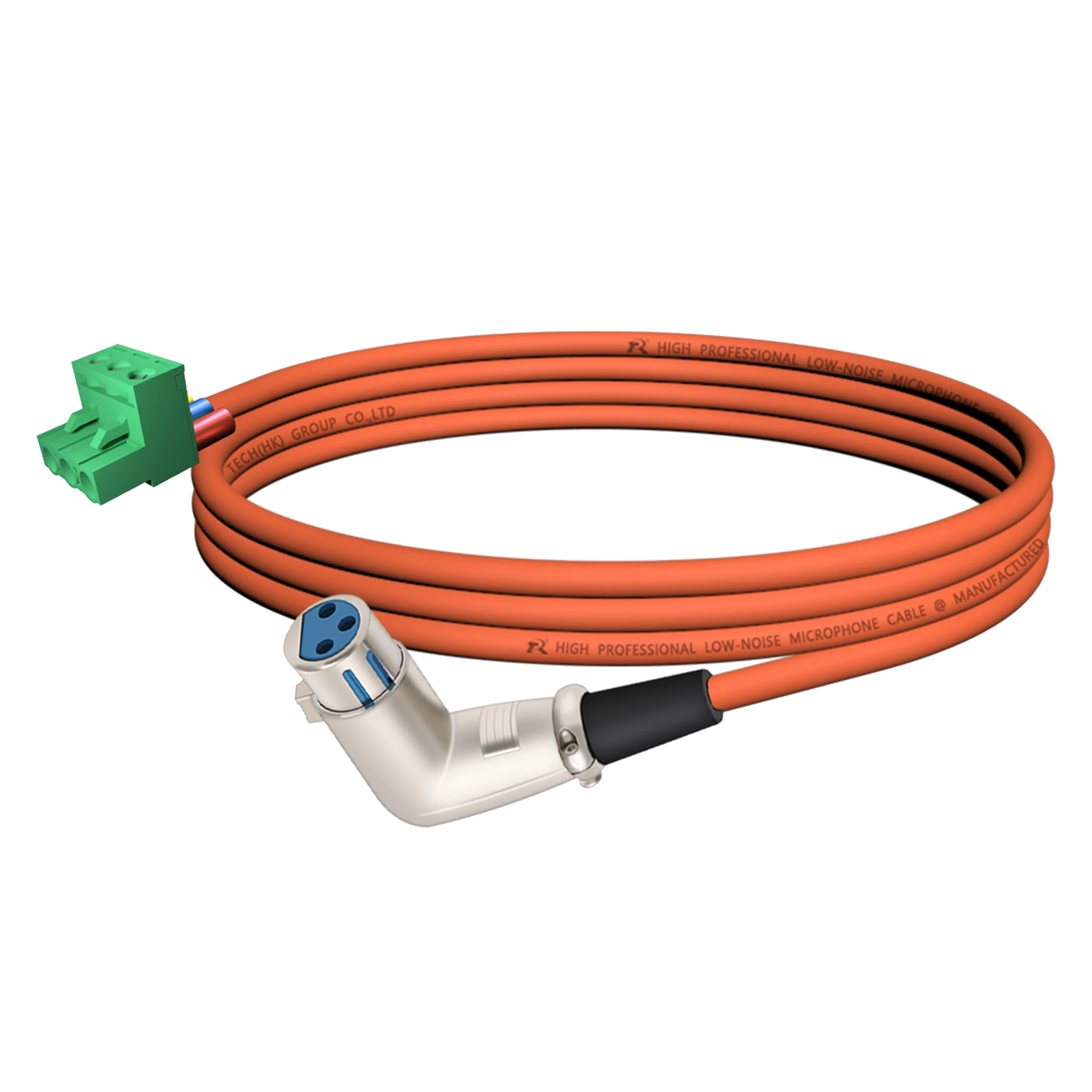 PHX zu XLR Kabel, PHX3M/2EDG-5.08 3-poliger Steckbarer Schraubklemmenblock zu XLR M/F Winkeladapterkabel, L-förmiger XLR-Steckverbinder – Detail 7