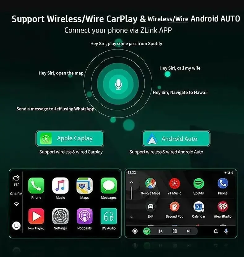 نظام ملاحة داخل السيارة Toyota 4Runner Android 13 لعام 2009-2019 مقاس 9 بوصة - يتميز مع CarPlay وAndroid Auto 2+32G #4