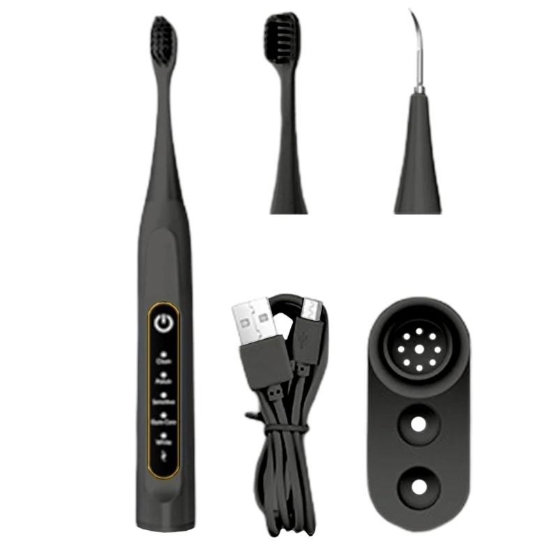 Ultrasonic Electric Toothbrush for Adults Rechargeable Ultrasonic Toothbrush with Brush Heads 5 Electric Toothbrush
