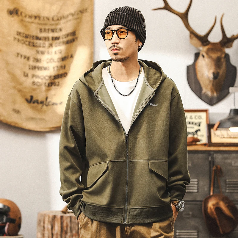 

Модный мужской кардиган в стиле ретро с толстовкой с капюшоном, свободное твидовое вязаное весенне-осеннее пальто большого размера от модного.