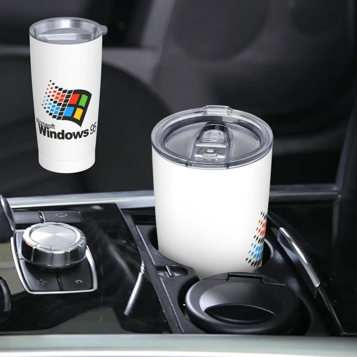 Windows 95 Geeks Nerd Stainless Steel Tumbler Vacuum Insulated Mug Thermal Cold Bottle Straws With Lid 20oz