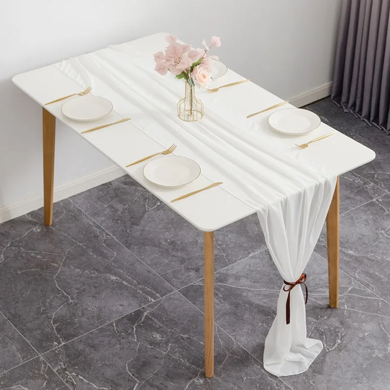 Chiffon Table Runner Elegant Chiffon Birthday Party Table Decoration Romantic Table Runner Various Colors Available For Perfect