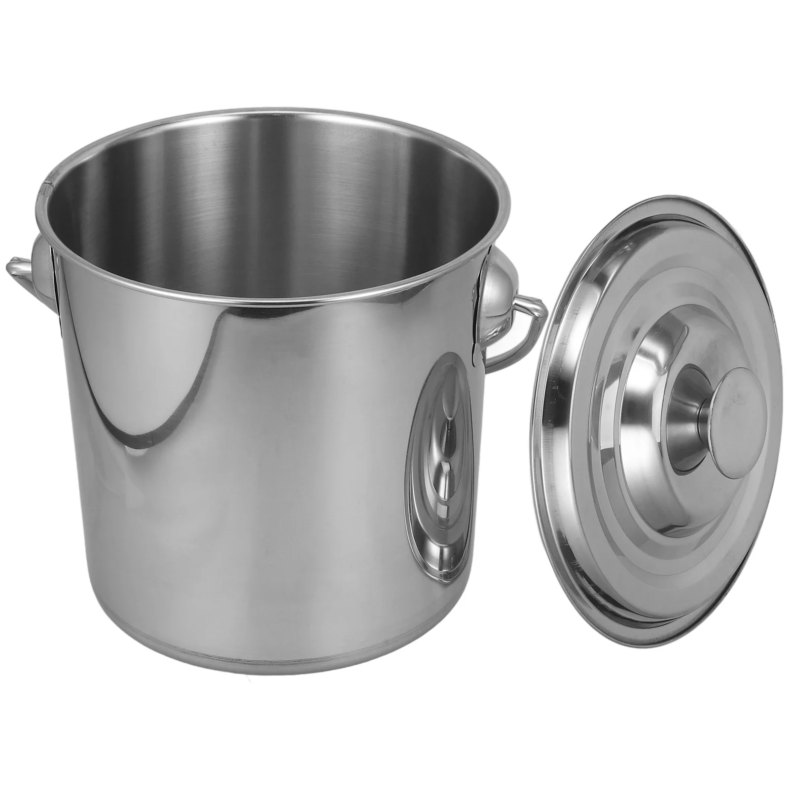 Water Bucket Grease Container Pail Stainless Steel With Sealed Lid Indoor Compost Pet