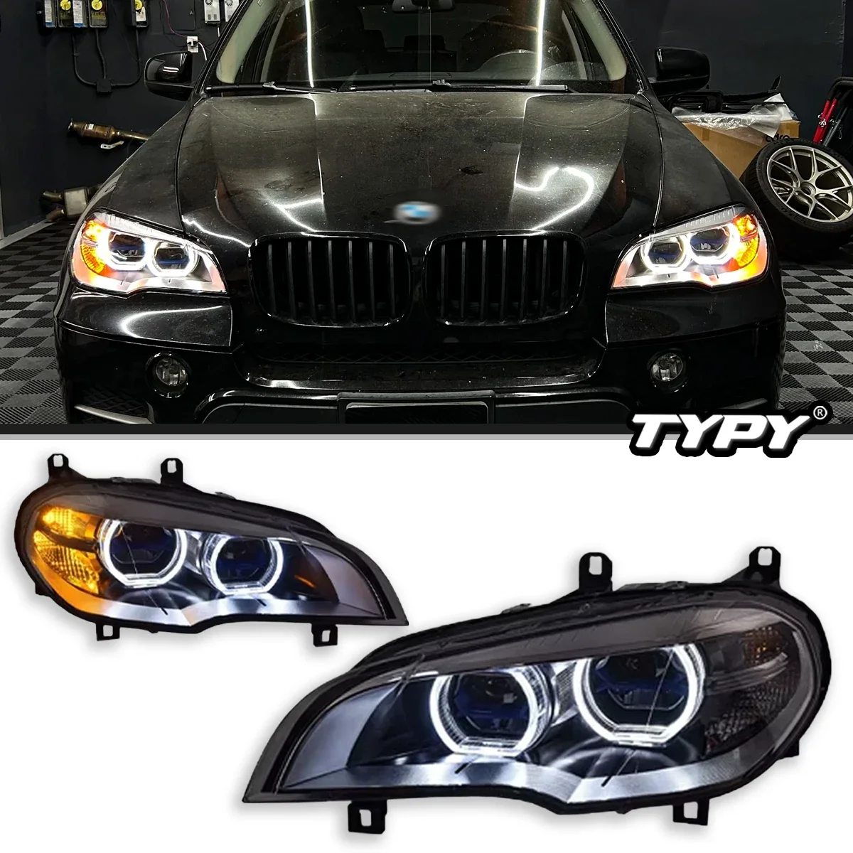 

Car Lights For BMW X5 E70 Headlight 2007-2013 LED Projetor Head Lamp Daytime Running Light Automotive Accessories