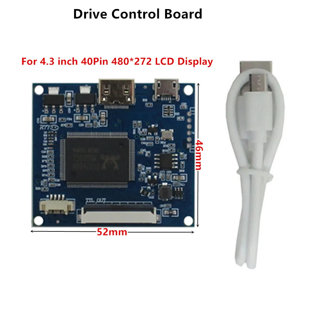 

40pin screen driver board controller mini HDMI-compatible with 4.3/5-inch LCD display screen(only driver board, no LCD)