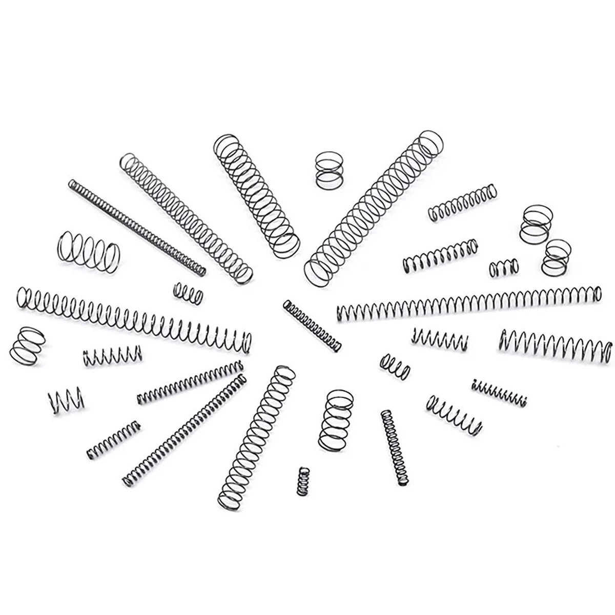 20Pcs Wire Dia 0.1mm 304 Stainless Steel Compression Spring Return Precision Small Spring Outside Dia 0.8~1.4mm Length 5~25mm