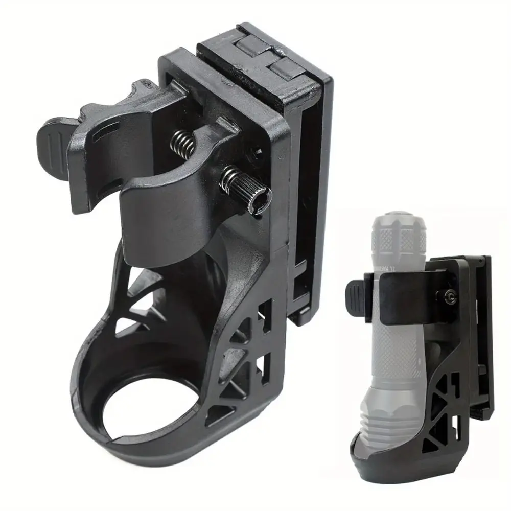 

360° Rotating Rotating Flashlight Holder Quick Unplug with Lever Side Lock Flashlight Holster Belt Multifunctional Stable