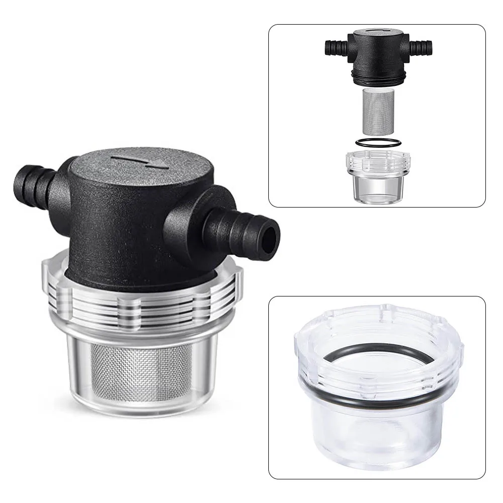Efficient 12 inch For Water Pump Strainer with 50 Mesh Filter Screen Transparent Design Suitable for Drinking For Water