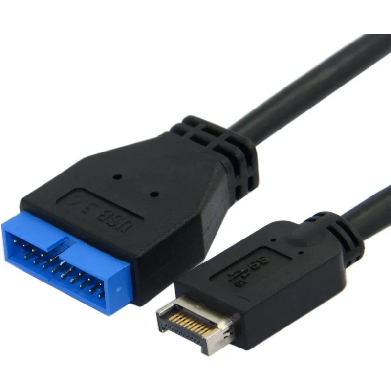 USB 3.1 Type E Front Panel Header To USB 3.0 19-Pin Male Motherboard Extension Cable Compatible with ASUS Desktop Mainboard