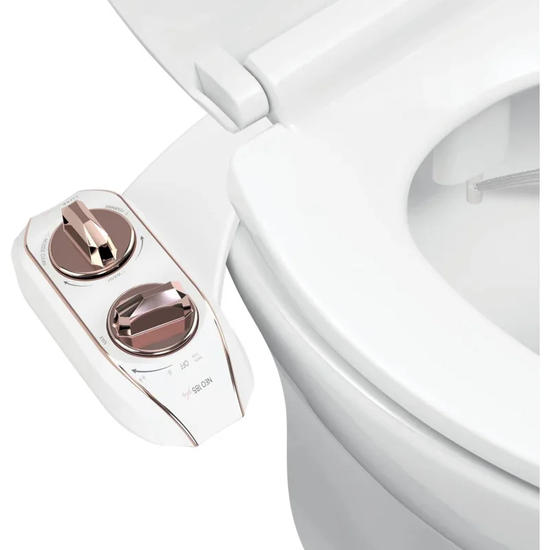 NEO 185 Plus - Only Patented Bidet Attachment for Toilet Seat, Innovative Hinges to Clean, Slide-in Easy Install,